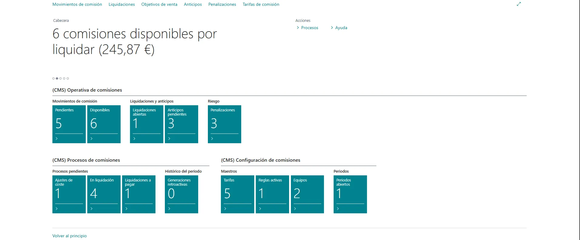 ComisionIA — pantalla de producto