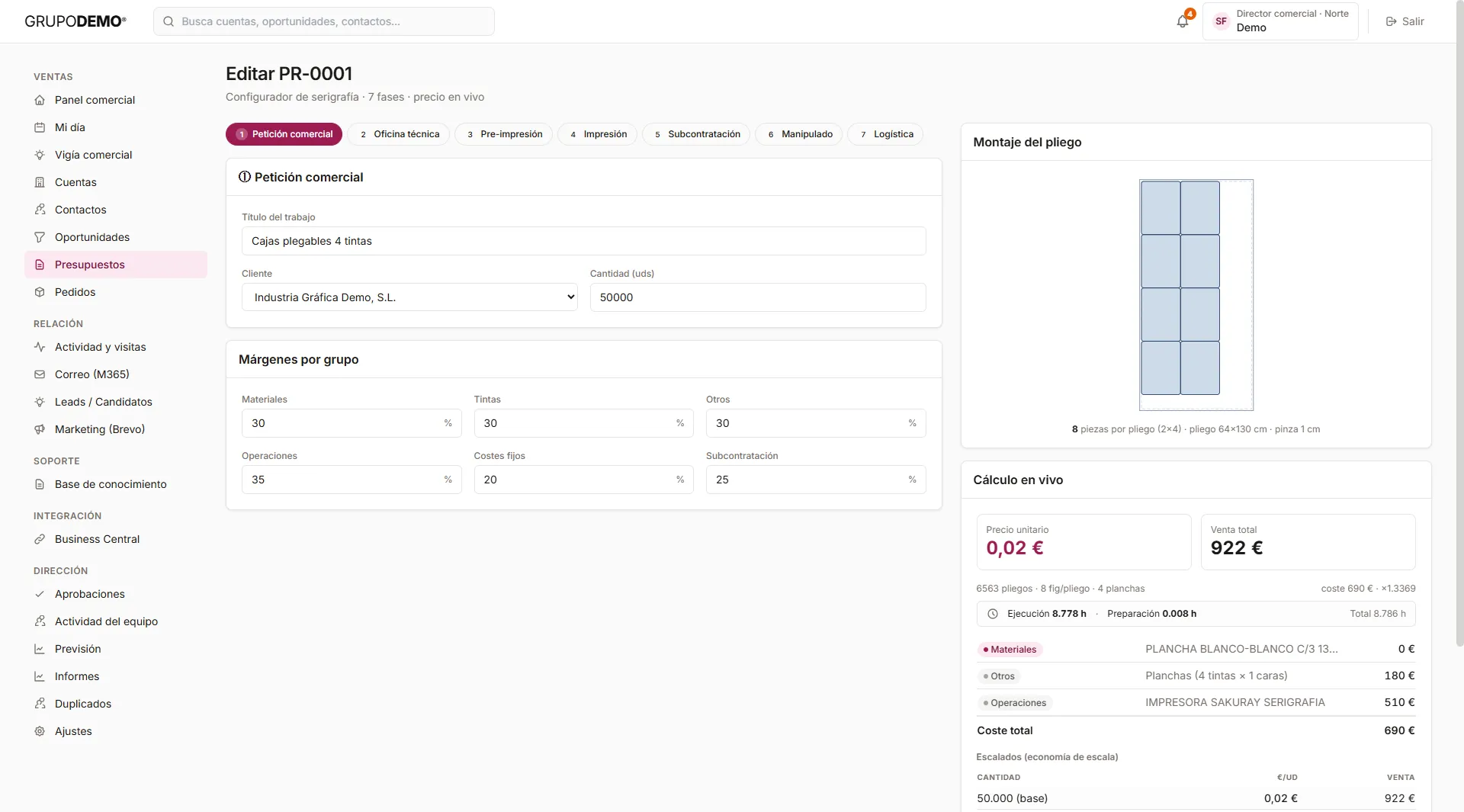CRMIA — Configurador de producto