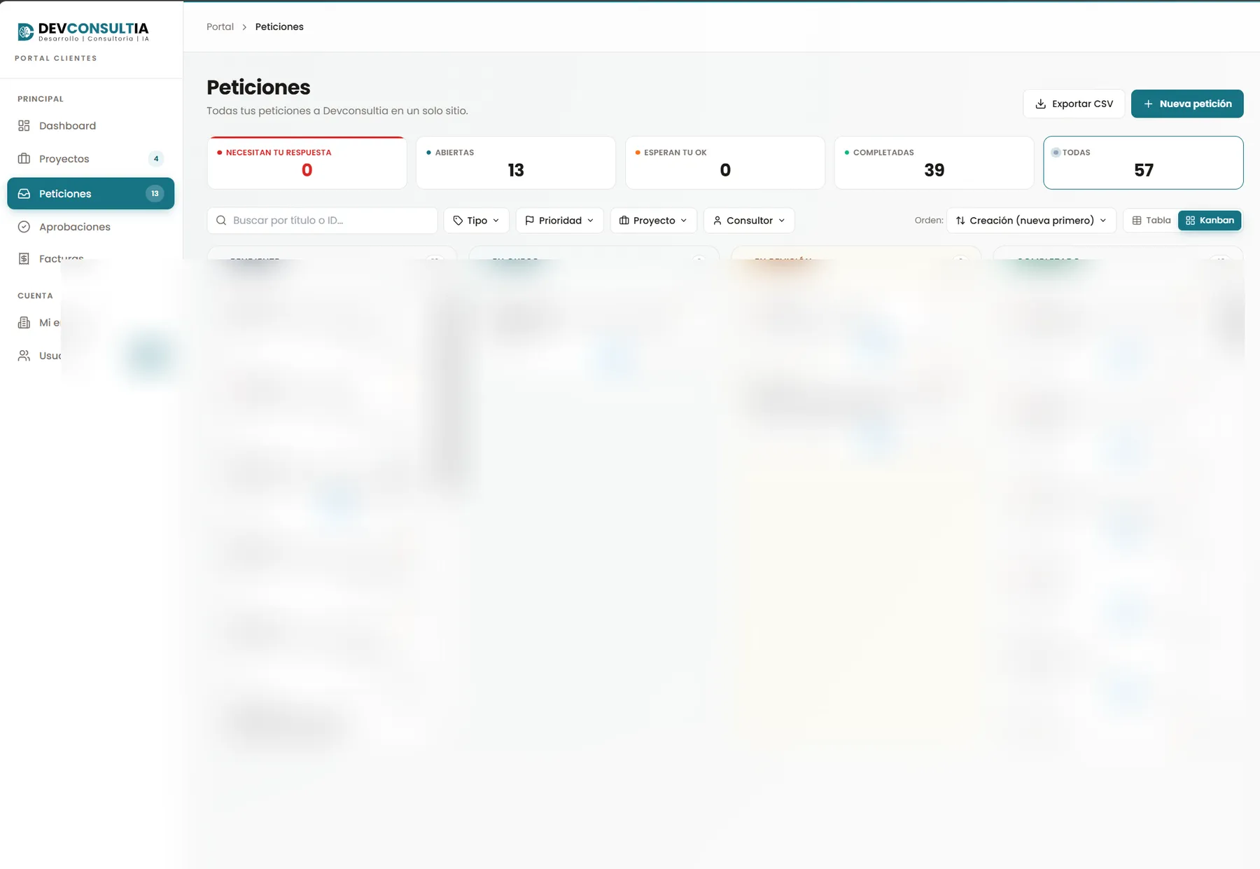 PortalIA — pantalla de producto