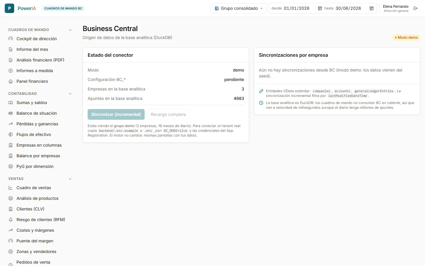 PowerIA — Nativo en Business Central