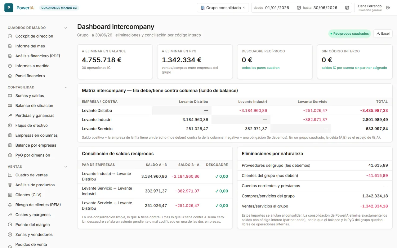 PowerIA — Consolidación del grupo